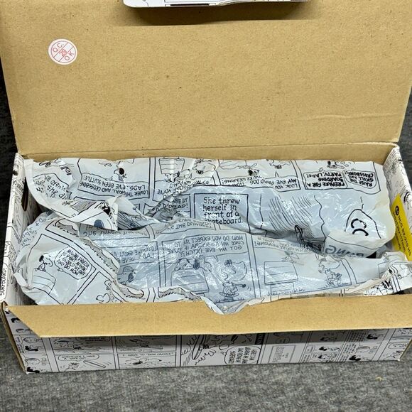 VANS PEANUTS PIG PEN BLACK SLIP ON SNEAKERS Men’s 8.5 Womens 10 Rare black 2017 - Picture 8 of 11